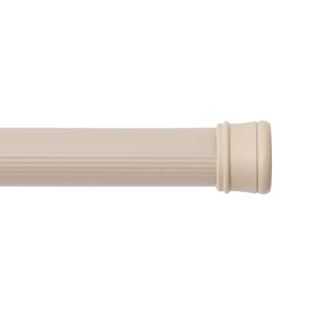 Kenney Mfg Twist & Fit No Tools Spring Tension Shower Curtain Rod, 42-72in, Taupe KN609L/42V1